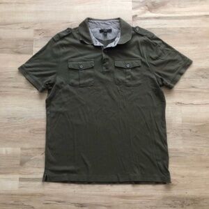 Banana Republic Green Polo Shirt Luxury Touch